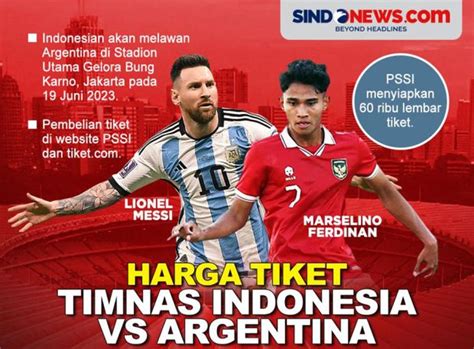 tiket indonesia vs argentina jadwal